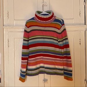 Rainbow turtle neck sweater